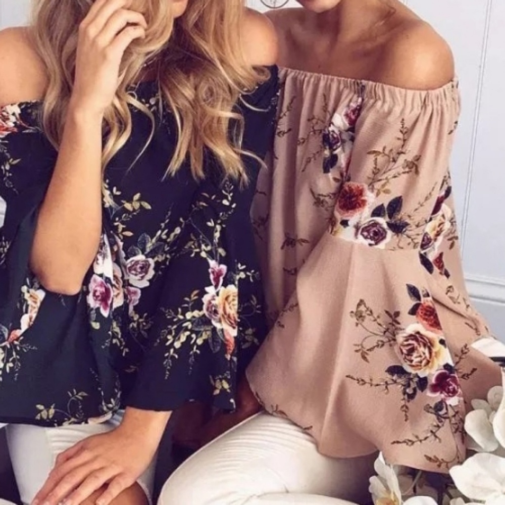 Casual Blouse Loose Sexy Women's Off Shoulder Tops