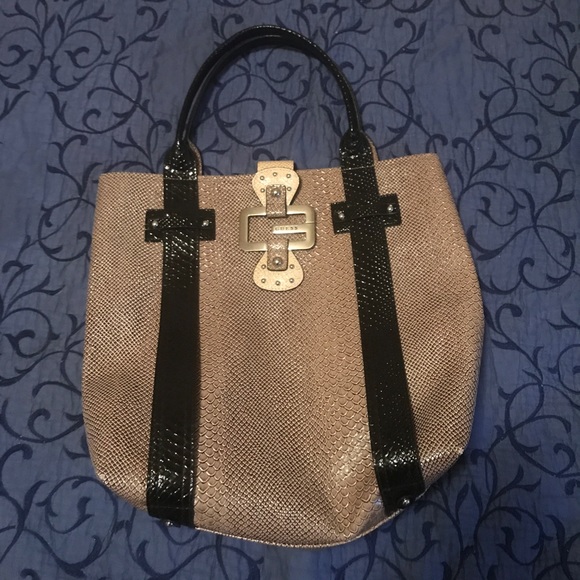 Large Guess snakeskin tote bag - Picture 1 of 4