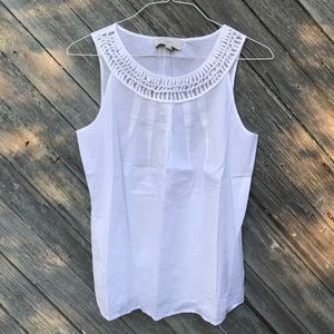 LOFT White Dress Tank