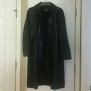 Banana Republic leather trench coat