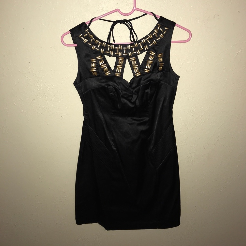 Black mini dress size S