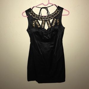 Black mini dress size S