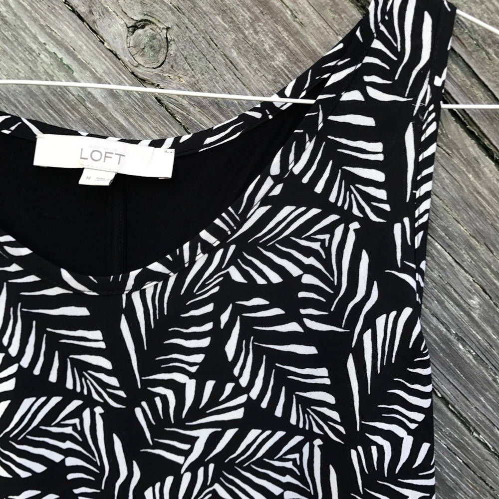 LOFT Black & White Print Tank