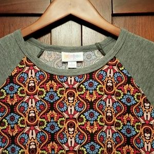 NWT LuLaRoe Randy baseball T, size L