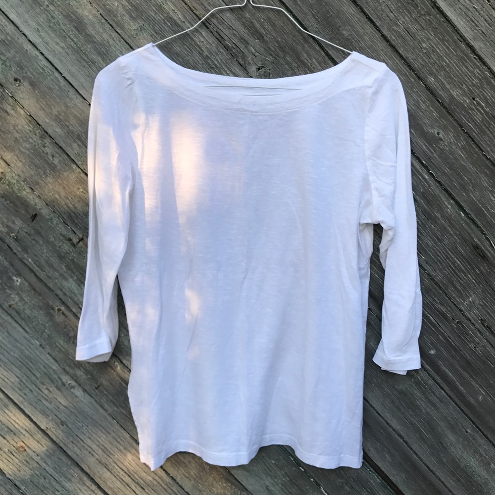 LOFT White Long Sleeve Top