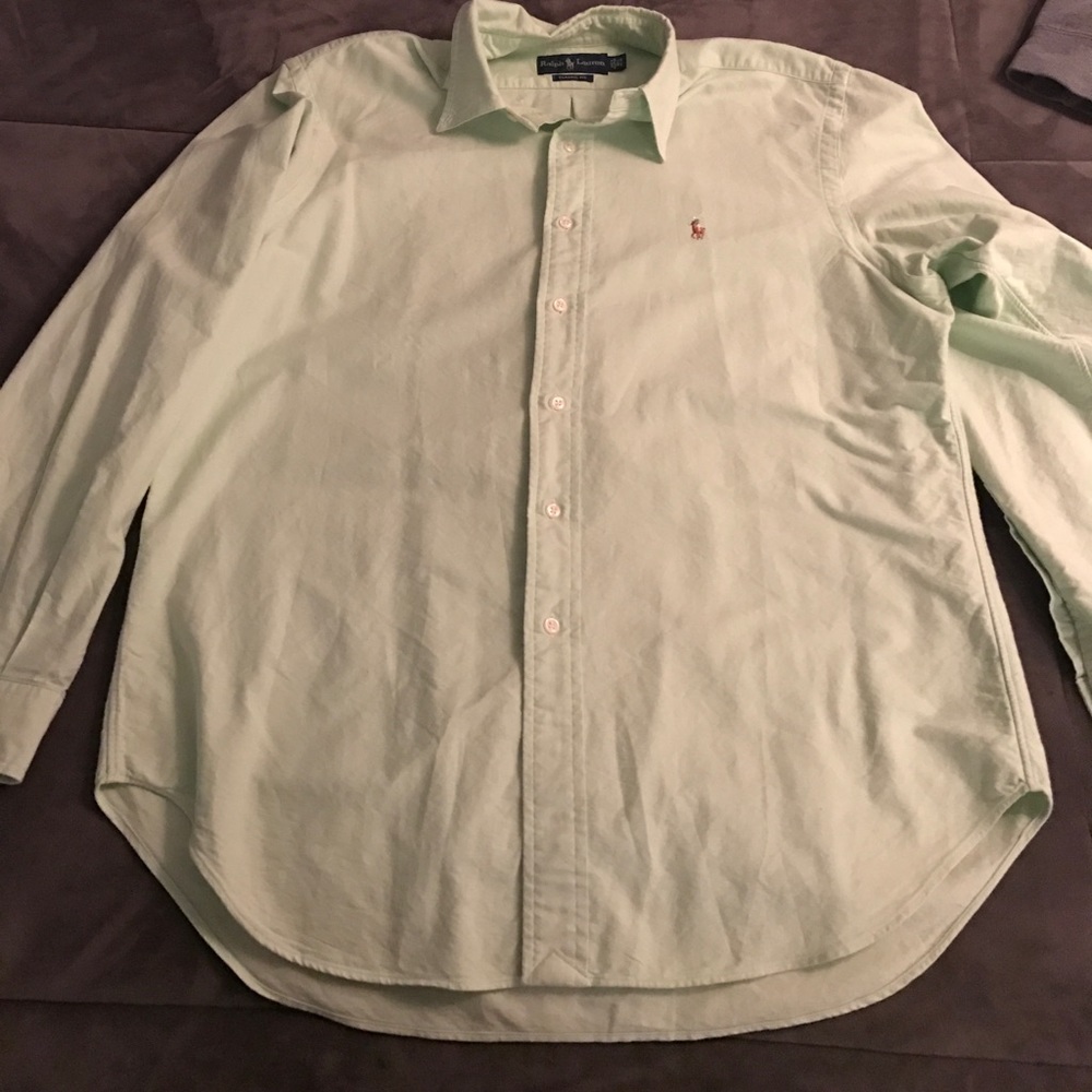 Light green XL Polo button down dress shirt