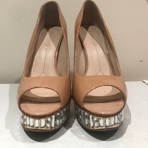 open toe diamond heels