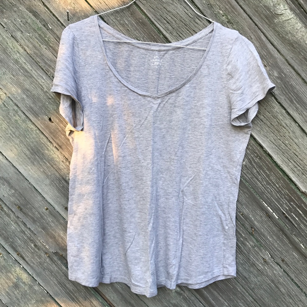 LOFT Light Grey Washed T