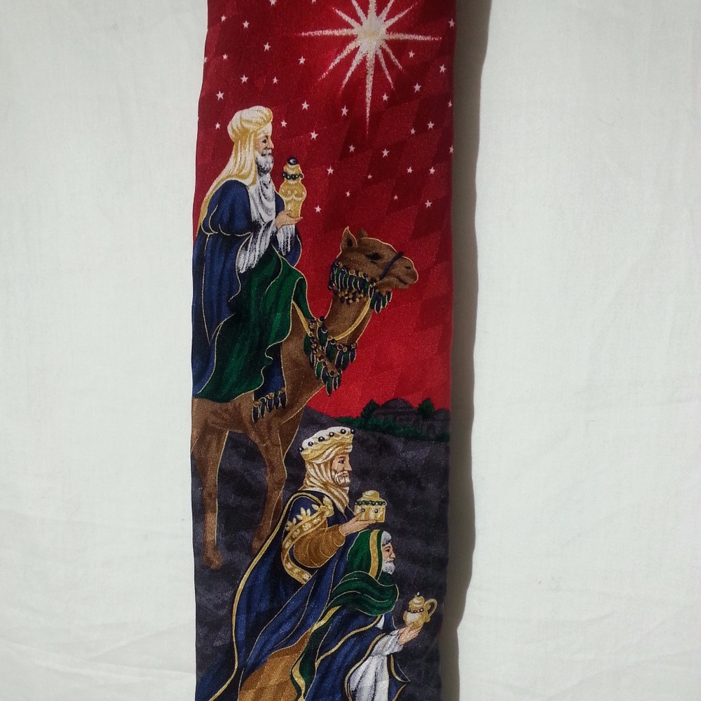 ugly Christmas vintage all silk tie