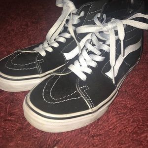 Black and White High Top Vans