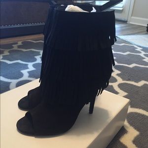 Aldo fringe booties