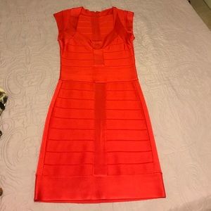 French Connection Orange, Bodycon Dress