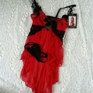 Leg Avenue Red Lingerie Size S/M & M/L