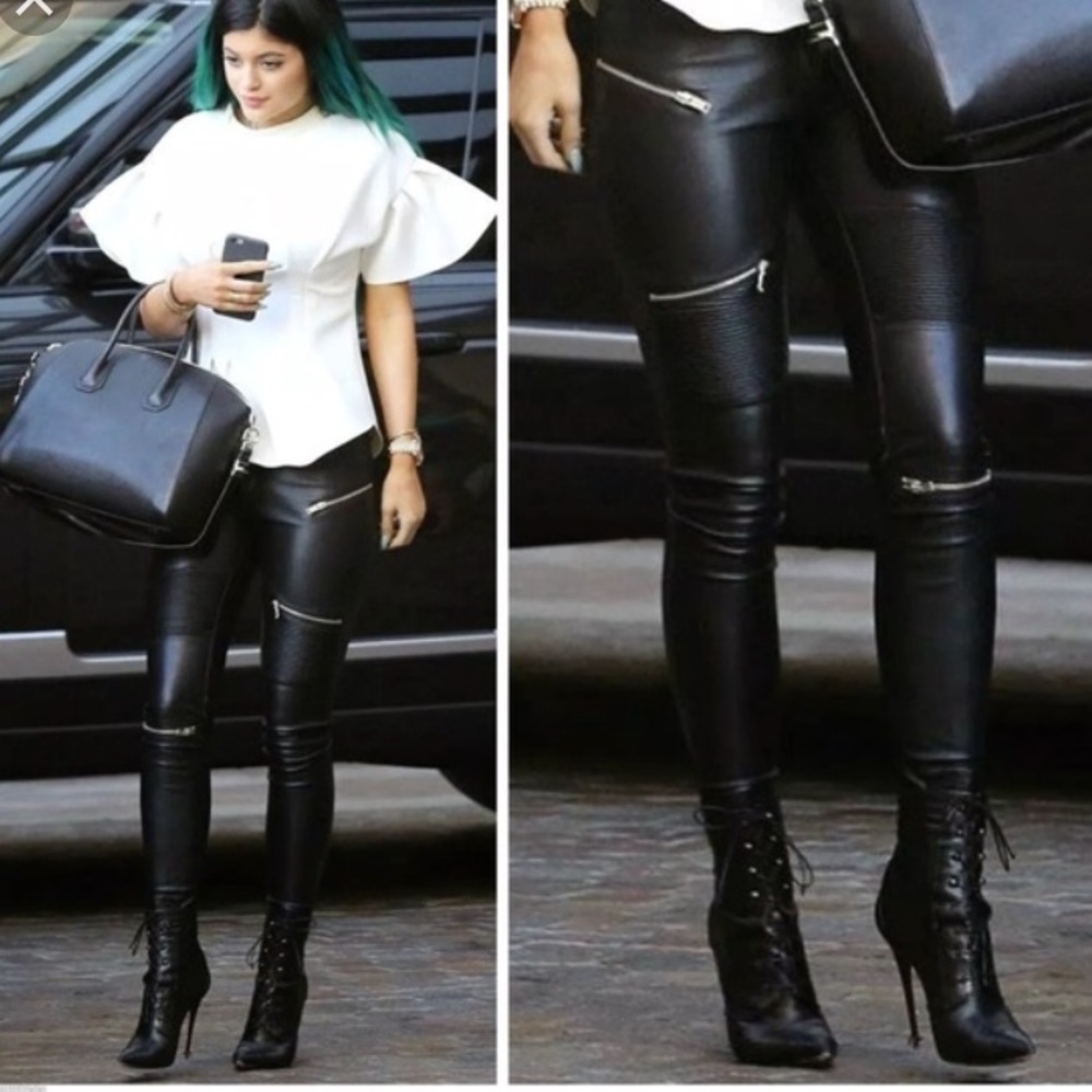 Zara Faux Leather Leggings