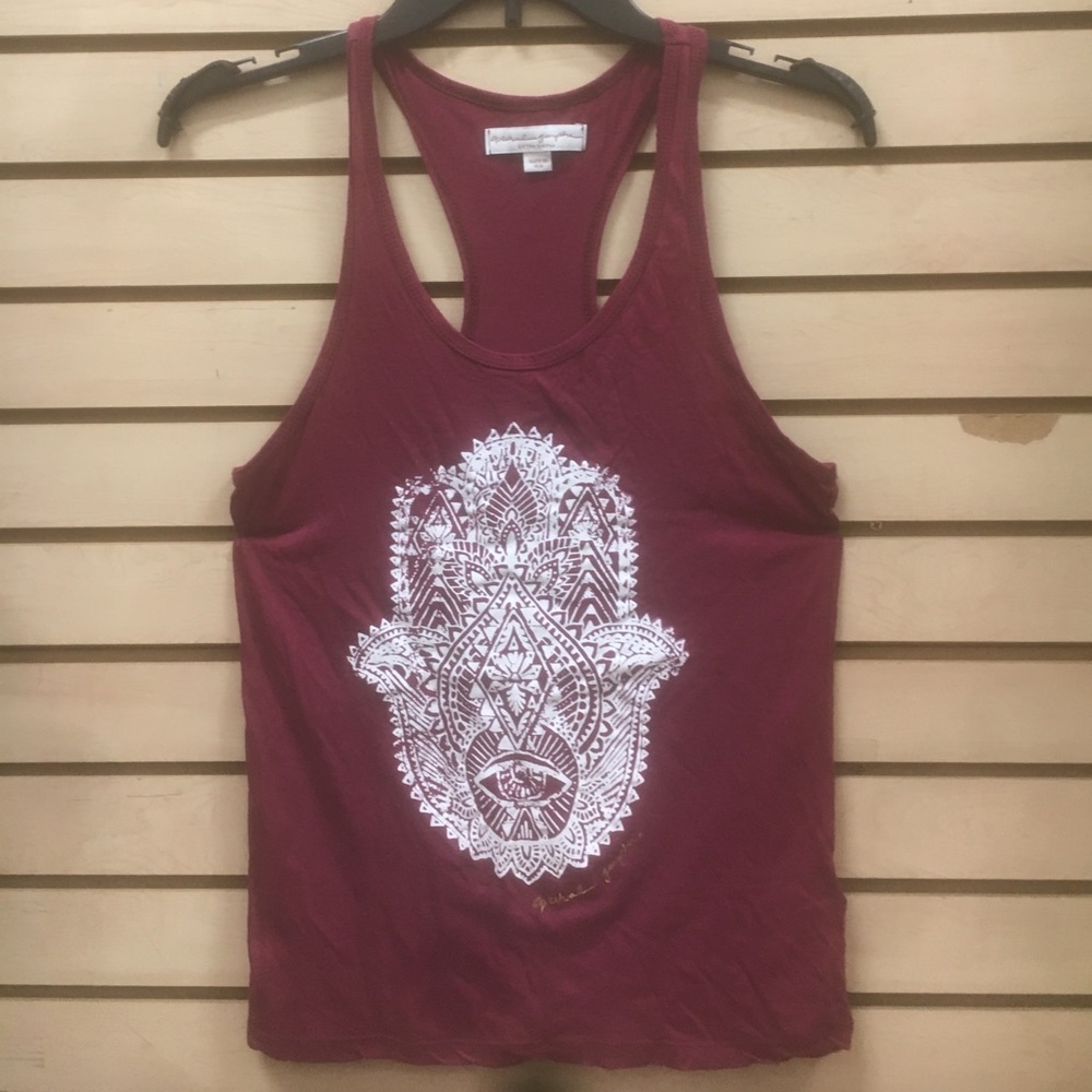 Spiritual Gangster peace love & yoga OM new red