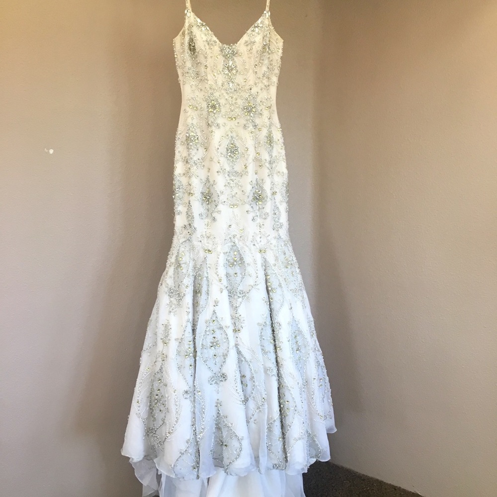 Stephen Yearick Bridal Gown ivory Size 2 - Picture 6 of 8