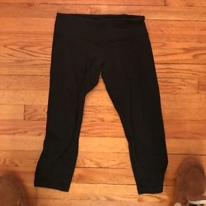 Cropped black leggings lululemon