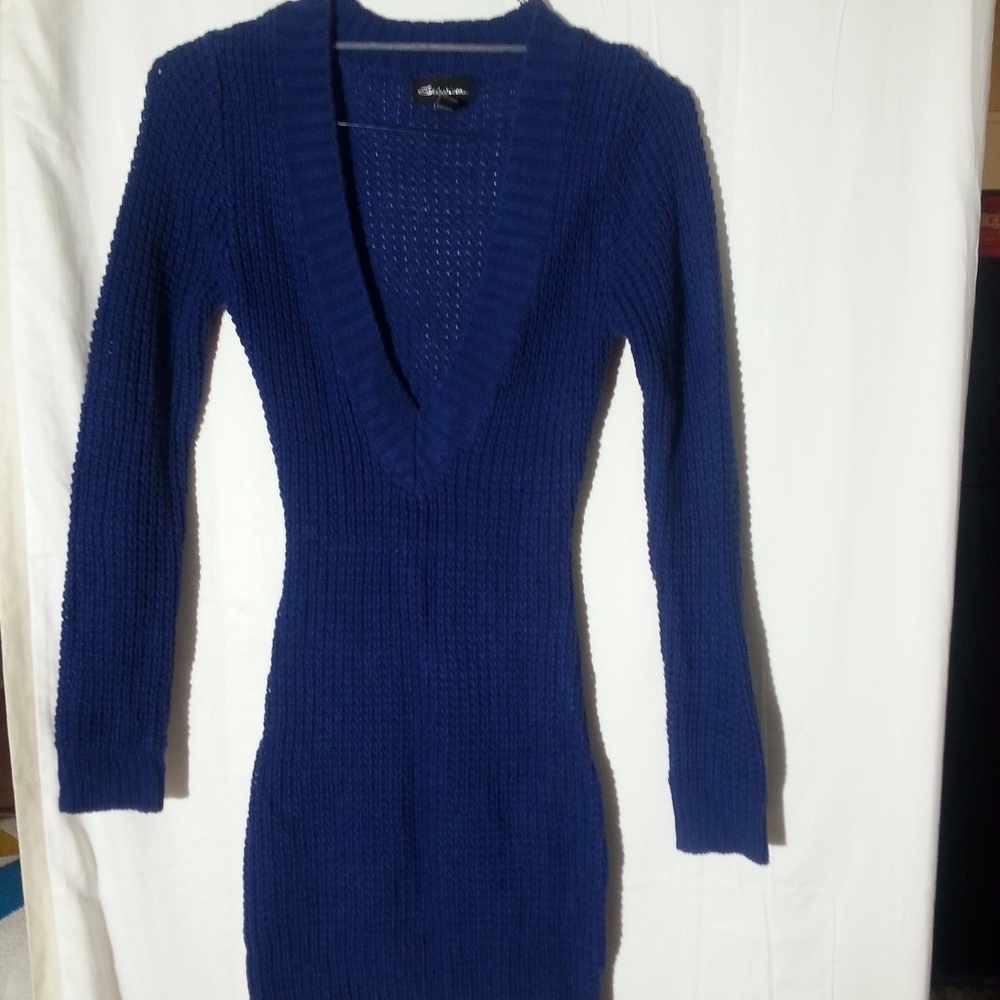 purple long sweater / dress