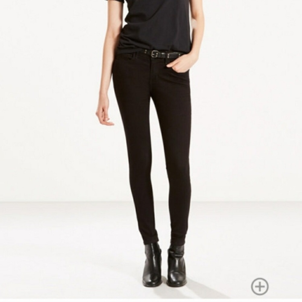 Levi's 710 Super Skinny Black Jeans