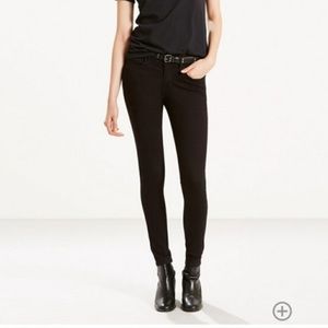 Levi's 710 Super Skinny Black Jeans