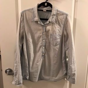 J. Crew Denim Long-Sleeved Shirt