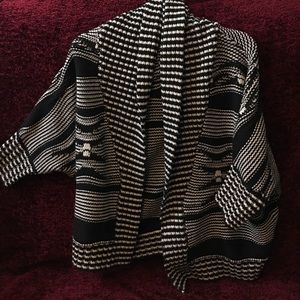 Black and white sweater