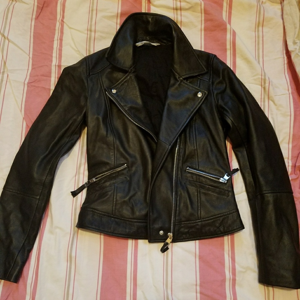 Zara leather jacket