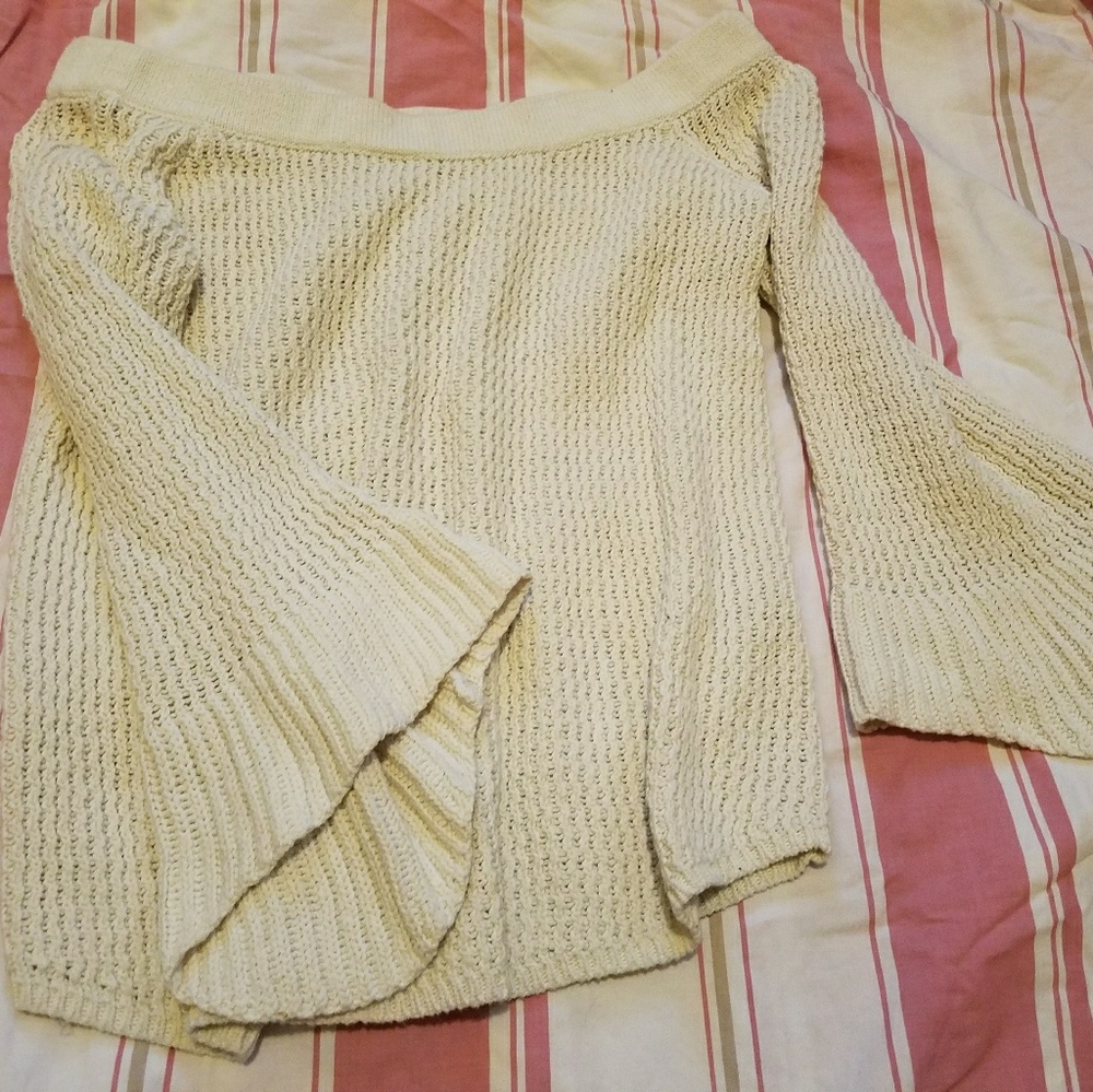 Off the shoulder sweater