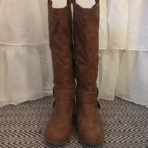 Tall Brown Fashion Boots Size 9