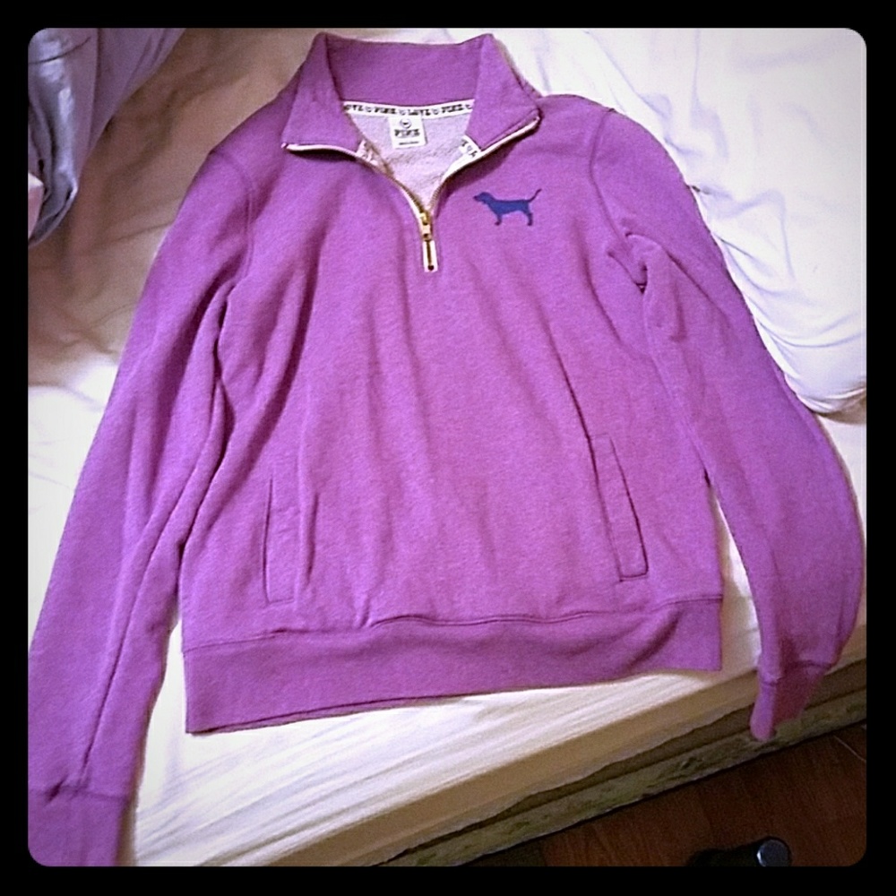 Victoria Secret-PINK Quarter Zip Sweatshirt