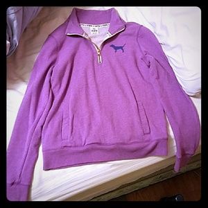 Victoria Secret-PINK Quarter Zip Sweatshirt