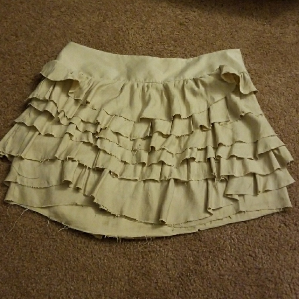 Tan express mini skirt