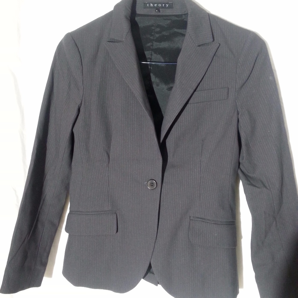 Theory pinstripe blazer suit jacket