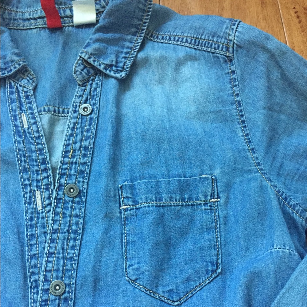 H&M - denim button down shirt