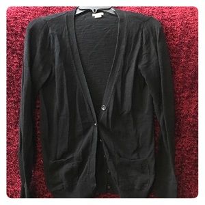 Basic black cardigan