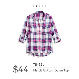 Tinsel plaid shirt