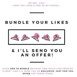 Special pricing for bundles!