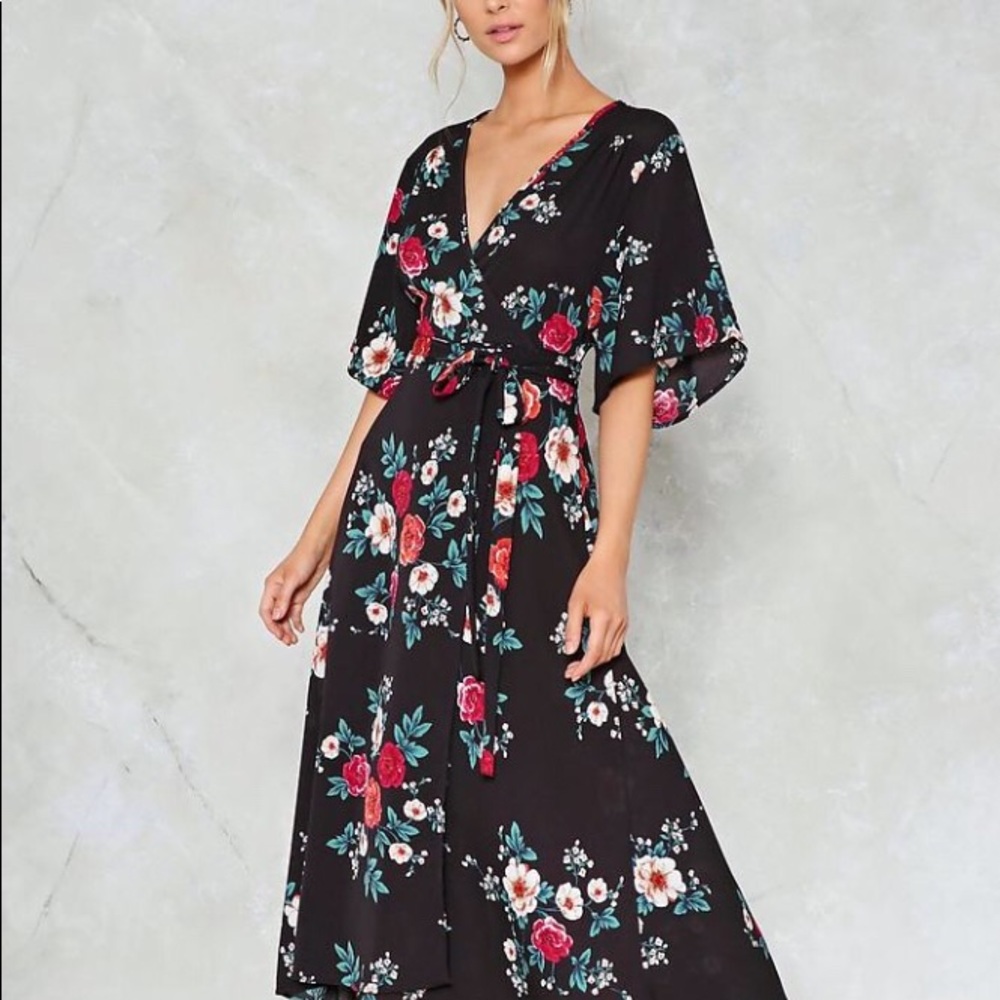 Nasty Gal, “ I Will Grow With You” Wrap Dress
