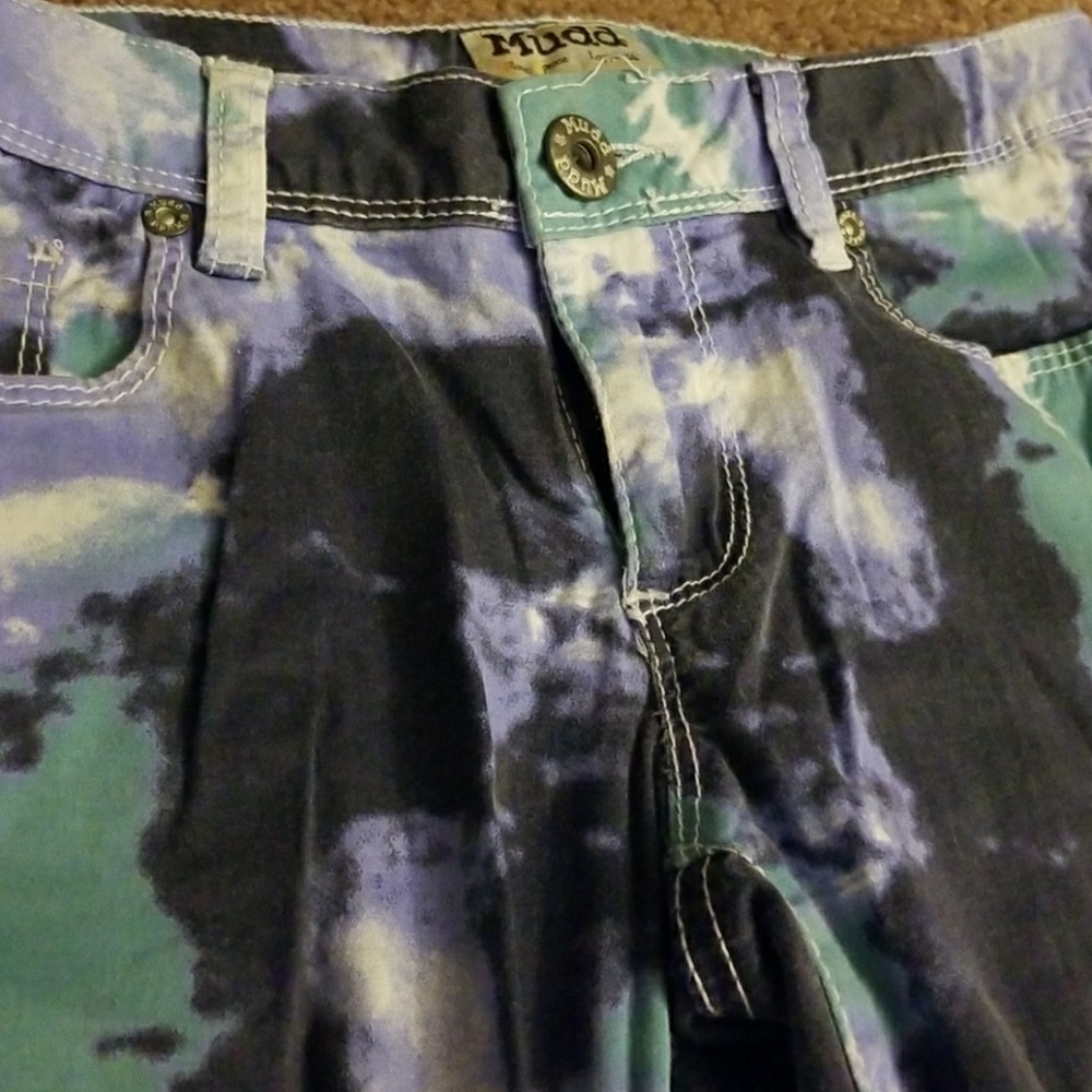 Fun watercolor skinny jeans