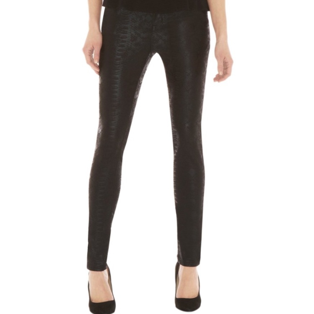 Snake print skinny pants