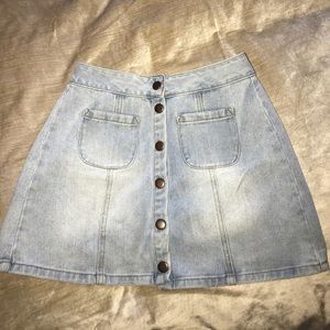 Brandy Melville Light denim skirt