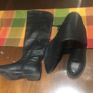 Black Knee High Boots