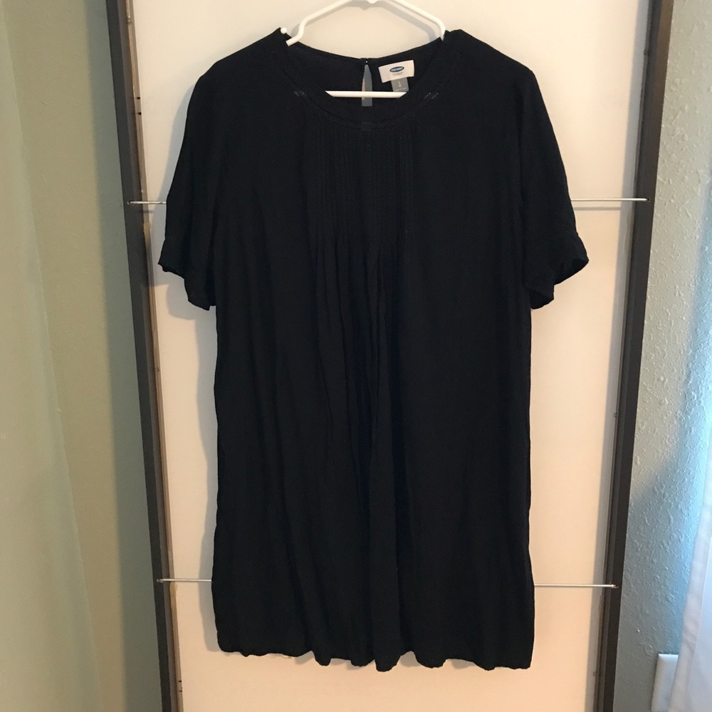 Black Peasant Dress