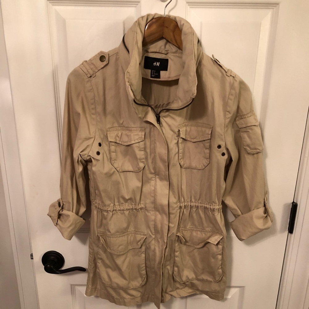 H&M tan utility jacket