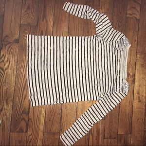 J. Crew shirt Navy and white stripes
