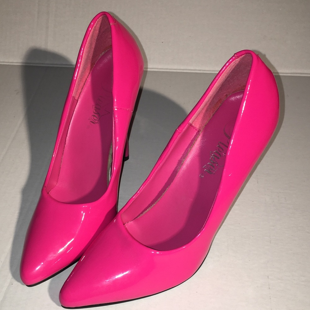 Pleaser heels stilettos hot pink 7.5
