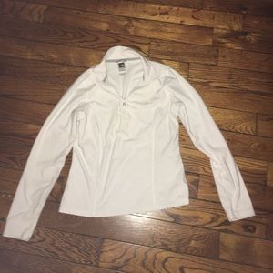 North face fleece white jacket small petite
