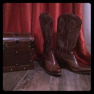 Dan Post Leather Boots Size 7 1/2