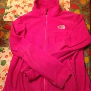 Pink north face jacket