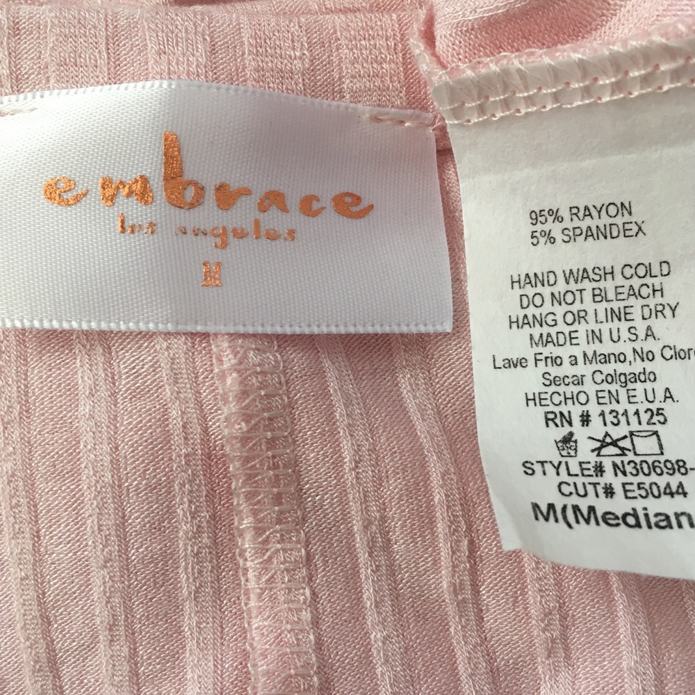 NEW! Pink cold shoulder loose fit short sleeve top - Picture 5 of 5